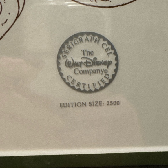 Disney Framed Animation Art Print with Black Frame - Picture 2 of 2